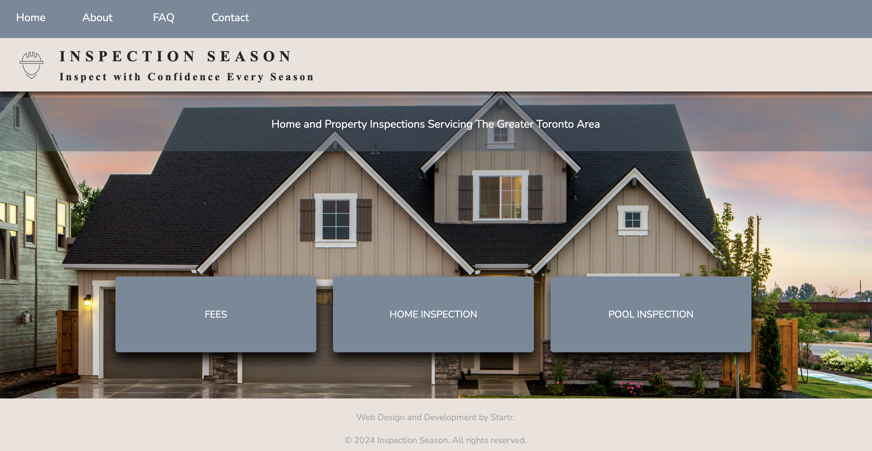 Inspection Season website preview